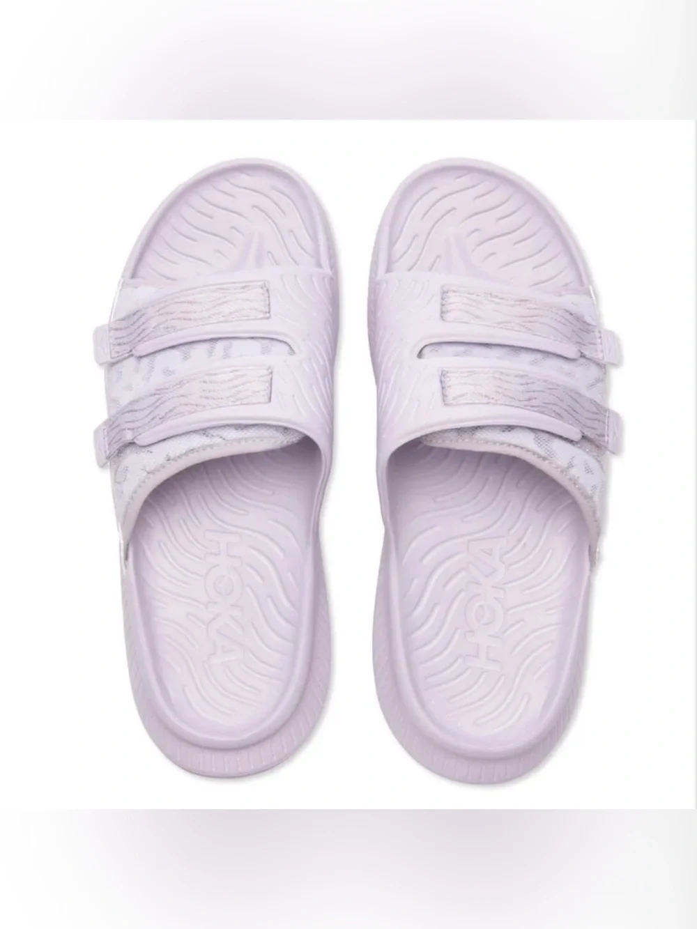 Hoka One One Ora Luxe Mens Size 12 Adjustable Marble Slides!!